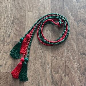 Red and Green Tassel Rope